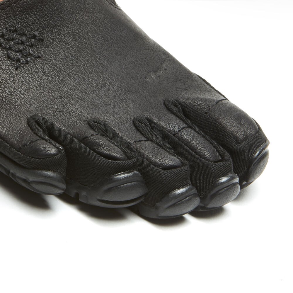 Vibram FiveFingers Dame Barfodet Sko Sort - Cvt-Leather - 1782MYWIU